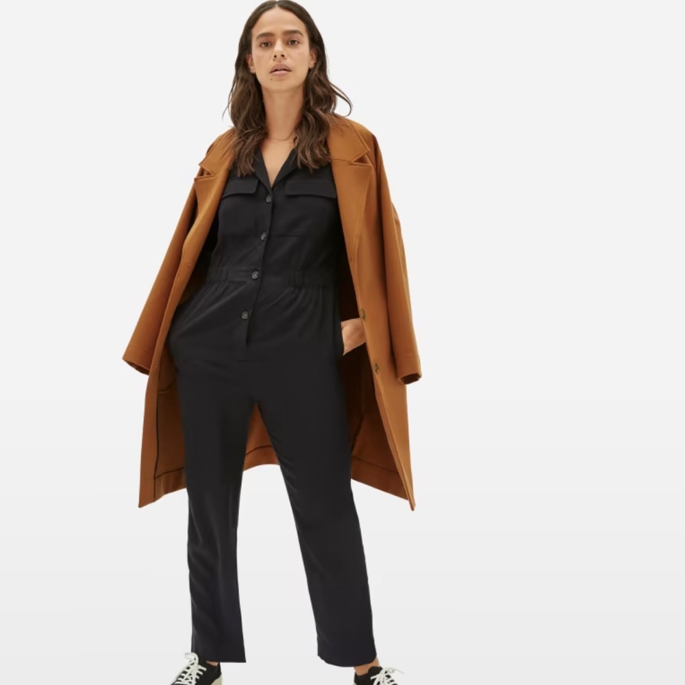 Everlane Women’s The Utility Drape Jumpsuit Black Size 4